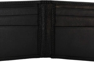 CAMELEON S&W MEN'S FRONT POCKT - BI-FOLD WALLET BLACK