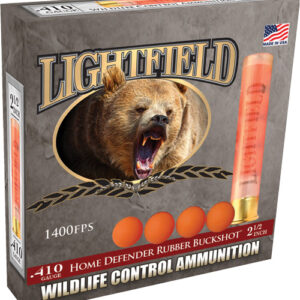 LIGHTFIELD 410 2.5" RUBBER - BUCK 4 PELLET 5RD 10BX/CS