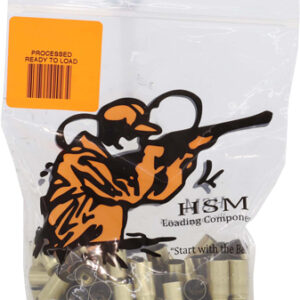 HSM BRASS 9MM ONCE FIRED - UNPRIMED 100 PACK