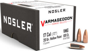 NOSLER BULLETS 17 CAL .172 - 20GR VARMAGEDDON FBHP 100CT