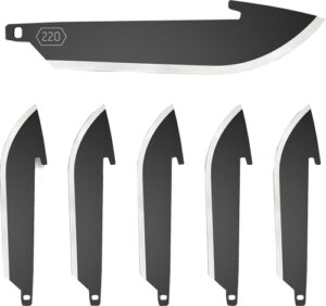 OUTDOOR EDGE 2.2" DROP POINT - BLADE PACK BLACK BLADES 6-PACK