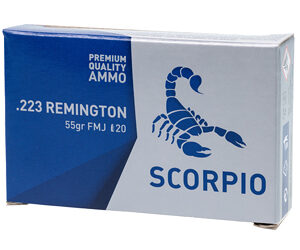 SCORPIO AMMO 223REM 55GR FMJ 20/1000