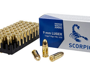 SCORPIO AMMO 9MM 115GR FMJ 50/1000