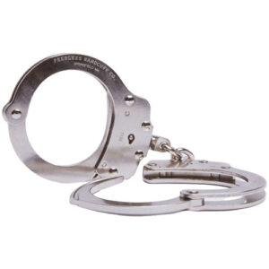 CHAIN LINK HANDCUFF - NICKEL FINISH