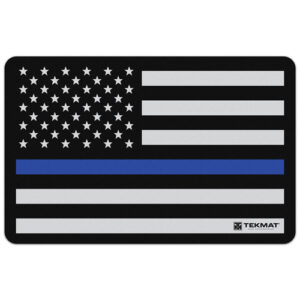 POLICE SUPPORT FLAG CLEANING MAT - 11" X 17"