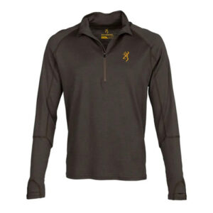MERINO 1/4 ZIP SHIRT - MAJOR BROWN, XL