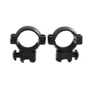 Traditions Aluminum Scope Rings fits .22 Airguns 3/8" Grooved Receiver 1" Medium - Matte Black