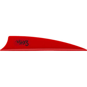 Bohning X3 Vanes Shield Cut 3 in. Red 36 pk.