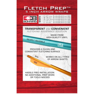 Bohning Fletch Prep Wraps 5 in. Small Clear 30 pk.