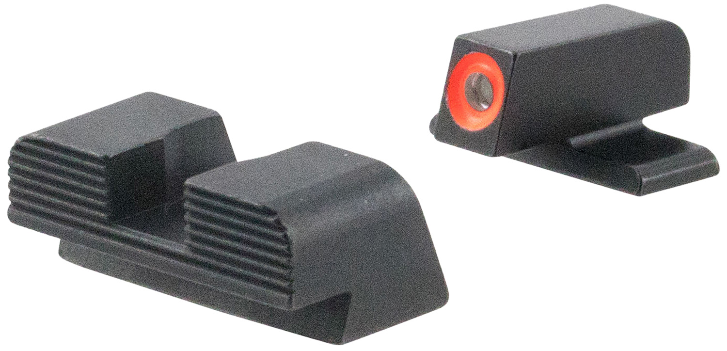 AmeriGlo SG434 Protector Sight Set for Sig Sauer Green Tritium Orange Outline Front Sight-Black Serrated Rear Sight