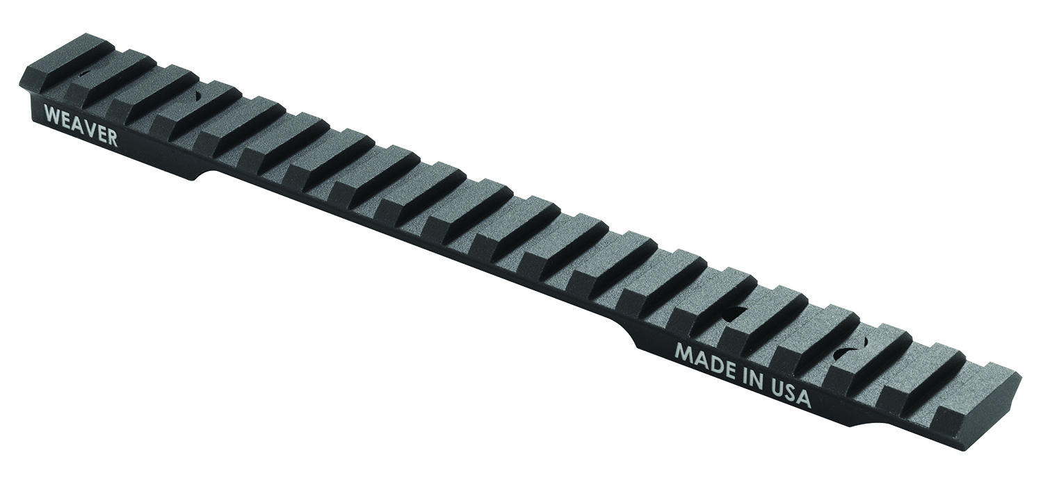 Weaver Mounts 99498 Multi-Slot Base Extended Black Anodized Aluminum Fits Savage 110 Short Action 20 MOA