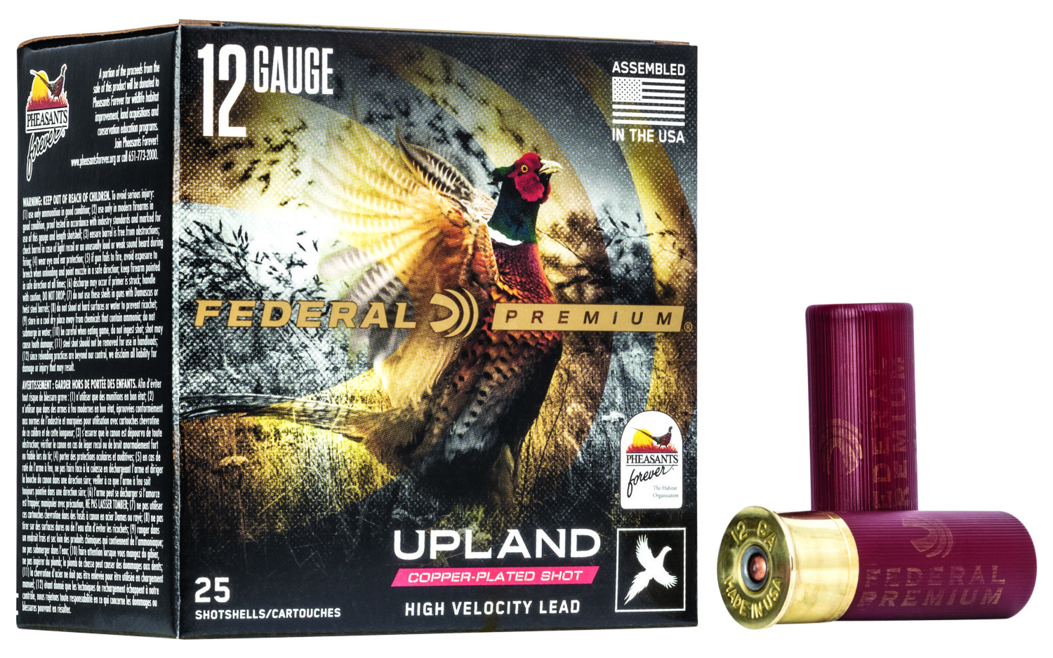 Federal PF1546 Premium Wing-Shok Pheasant Forever High Velocity 12Gauge 2.75″ 1 1/4oz 6Shot 25 Per Box/10 Case