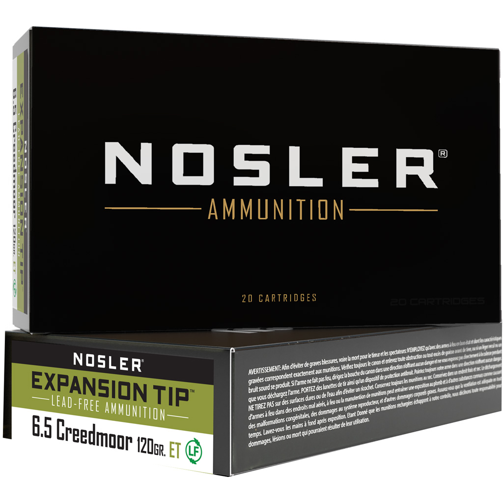 Nosler E-Tip Brass 6.5 Creedmoor 120-Grain 20-Rounds ETLF