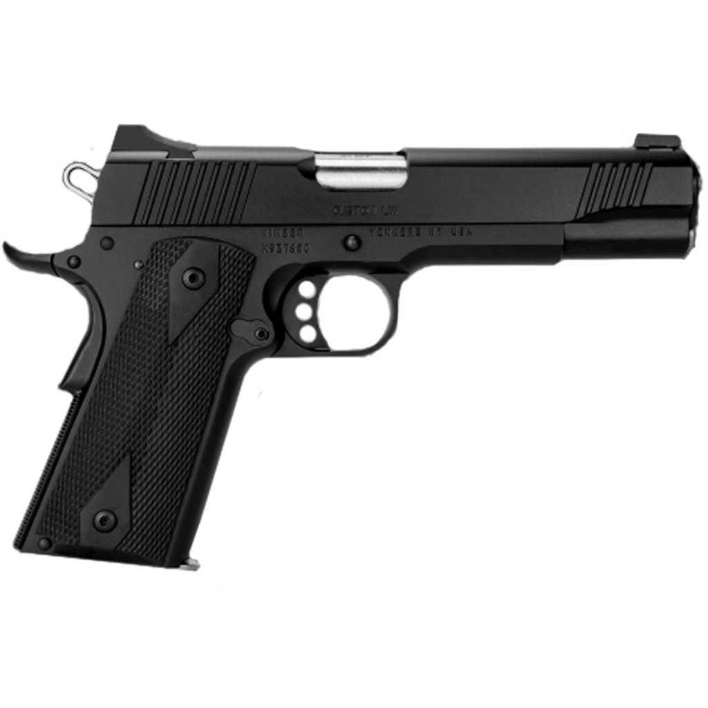Kimber Mfg.,inc 3000502 Custom LW Liberty 9mm 7+1 5″ KimPro Black Front Serrations Steel Slide ANKA Grip | USA Gun Store