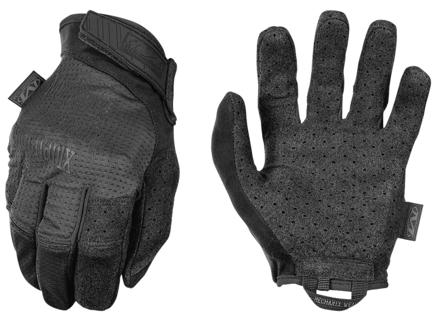 Mechanix Wear MSV55011 Specialty Vent Covert Black Suede XL Velcro Closure