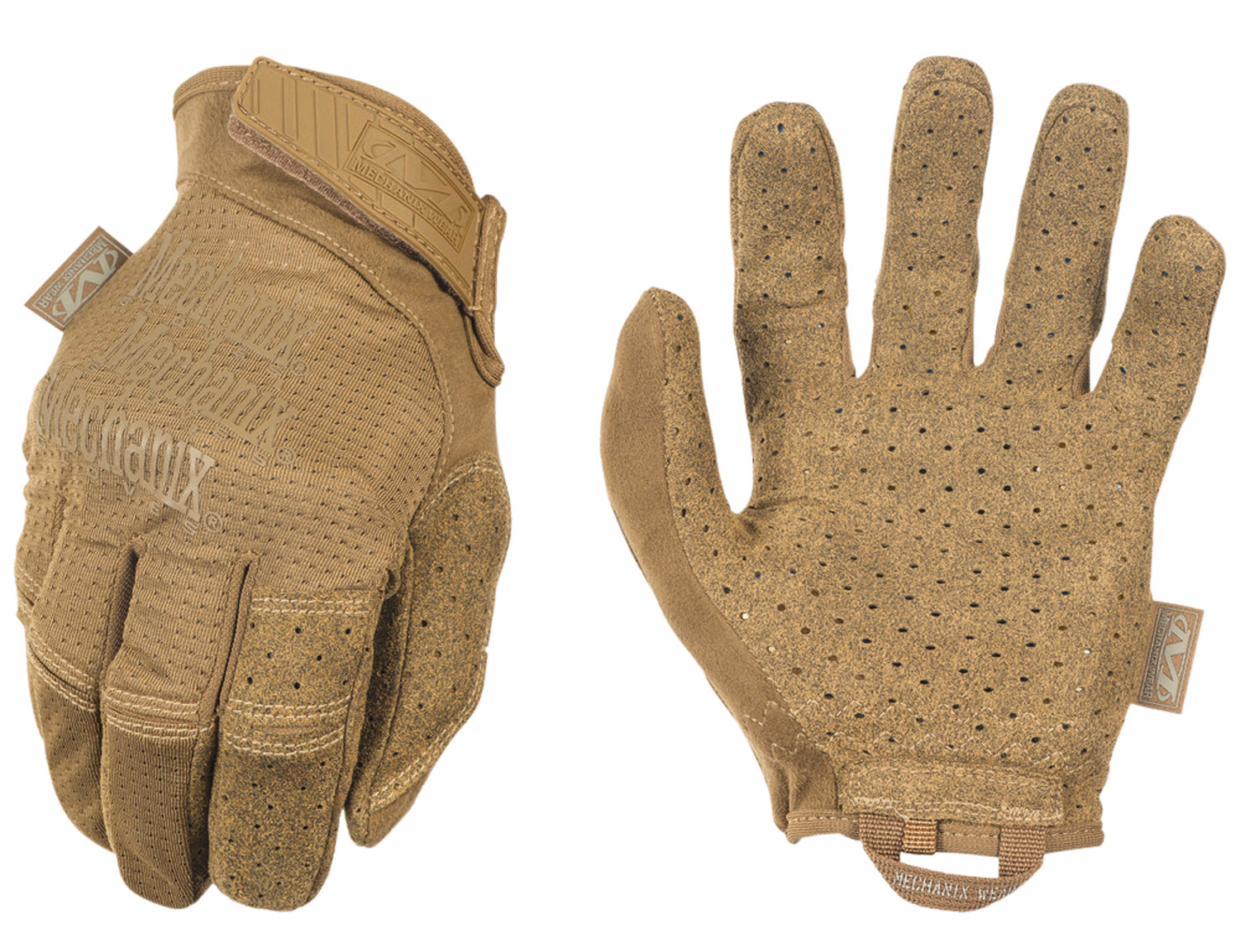 Mechanix Wear MSV72011 Specialty Vent Coyote Synthetic Leather XL Velcro Closure