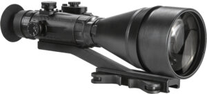 AGM Global Vision 15WP6623453111 Wolverine Pro-6 3AL1 Night Vision Riflescope Matte Black 6x100mm Gen 3 Auto Gated Level 1 Illuminated Red Chevron w/Ballistic Drop Reticle