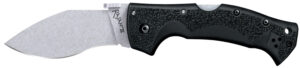 Cold Steel CS62JM Rajah III 3.50" Folding Drop Point Plain Stone Washed AUS-10A SS Blade/Black Griv-Ex Handle Includes Pocket Clip