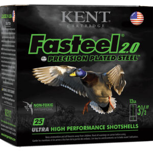 Kent Fasteel 2.0 Precision Plated Steel Load 12 ga. 3.5 in. 1 3/8 oz. BBB Shot 25 rd.
