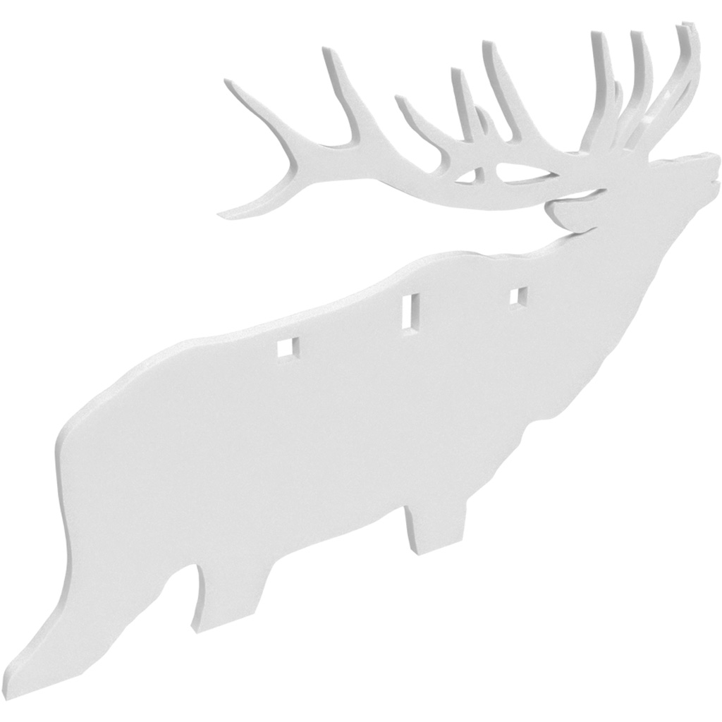 Birchwood Casey Ar500 Silhouette 3-Hole Elk 3/8"