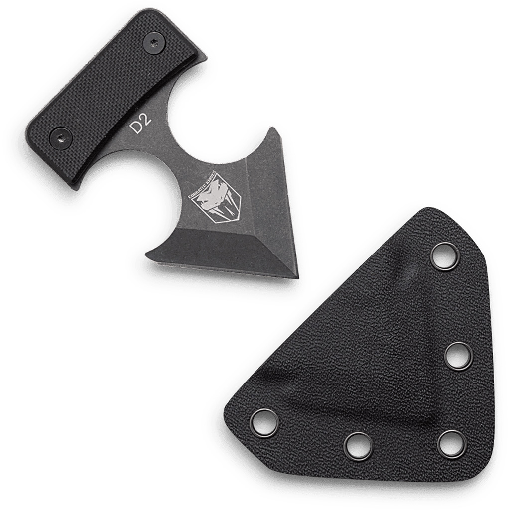 COBRATEC DEFENDER D2 STEEL 3″ – TOTAL LENGTH KYDEX SHEATH | USA Gun Store,