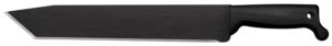 Cold Steel CS97BTMS Tanto  13" Black Matte Baked-On Anti Rust 1055 Carbon Steel Blade/ Black Polypropylene Handle 15.63" Long Includes Sheath