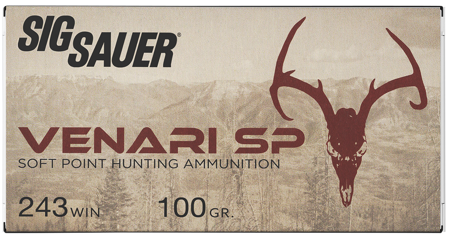Sig Sauer Venari .243 Winchester 100 gr Ammo SP – 20rds – V243SP10020