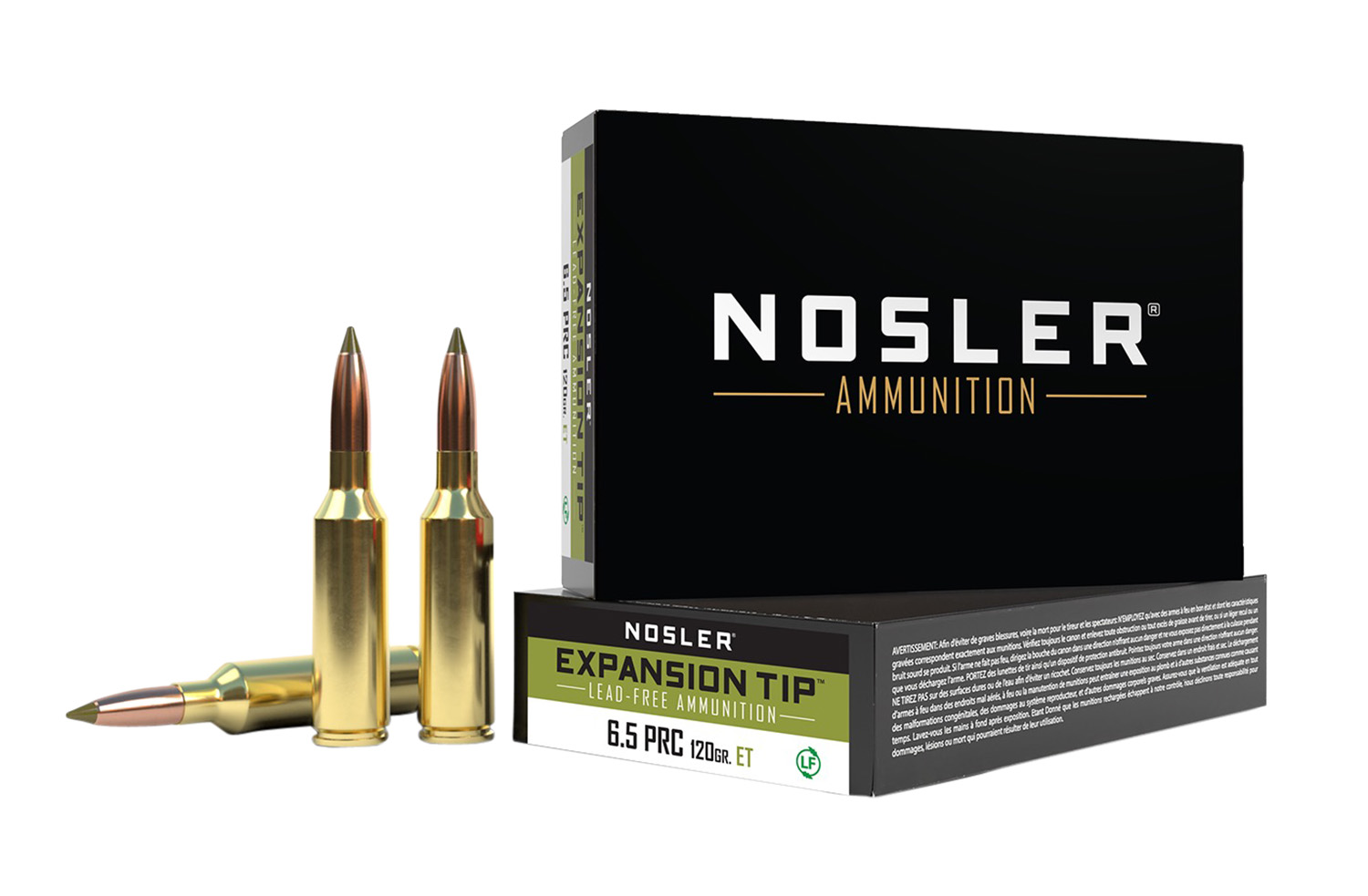 Nosler 6.5 PRC 120 gr Ammo Spitzer E-Tip Lead-Free – 20rds – 40688