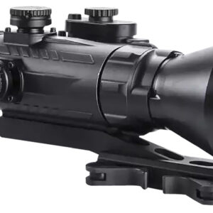 AGM Global Vision 15WP4423483111 Wolverine Pro-4 3AL1 Night Vision Rifle Scope Matte Black 4x70mm Gen 3 Auto-Gated Level 1 Illuminated Red Chevron w/Ballistic Drop Reticle