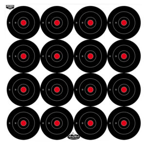 Birchwood Casey 35309 Dirty Bird  3" Bullseye Tagboard Hanging Black/White 12 PK