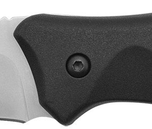 Camillus 19232 Western Black River 3.75" Fixed Drop Point Plain Satin 420 Steel Titanium Bonded Blade, Black Rubber Handle, Includes Sheath