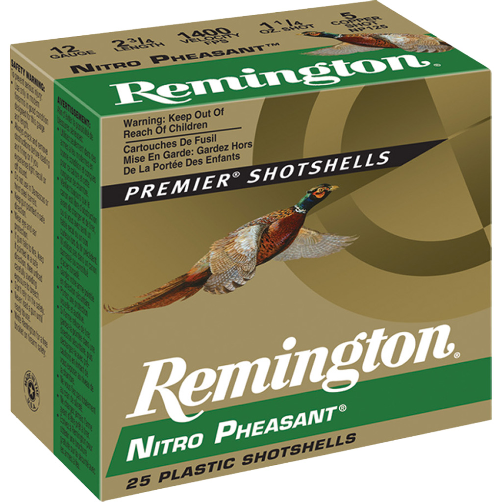 Remington Ammunition Nitro Pheasant Loads #6 Copper Plated 12 GA 2 3/4 inch 1 1/4 oz 25Rds
