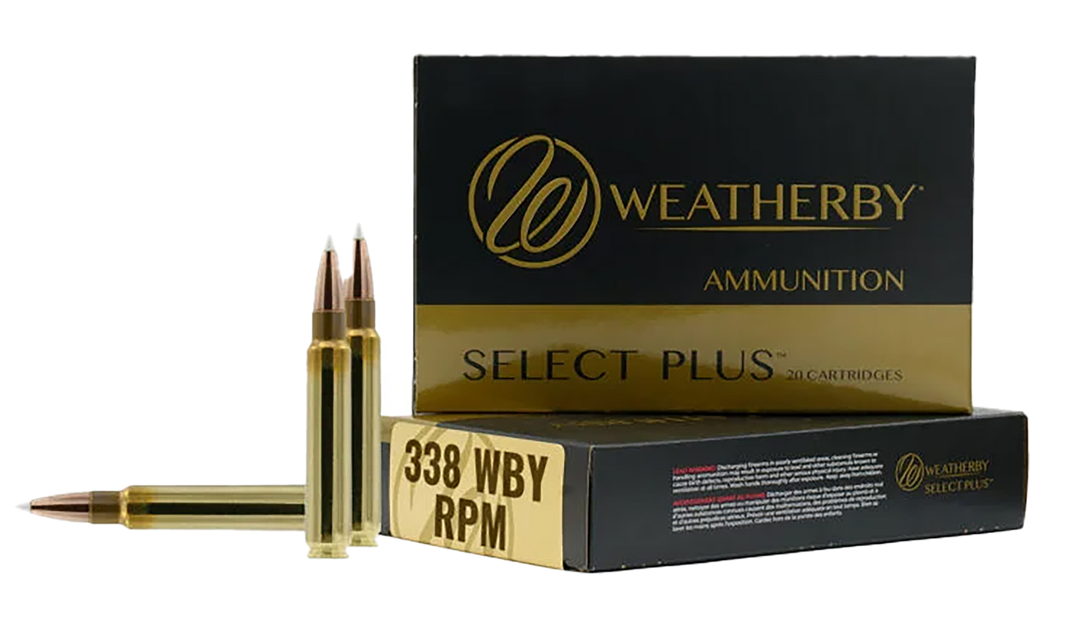 Weatherby Select Plus 338WBY RPM 20-Rounds 225 Grain Hornady Interlock