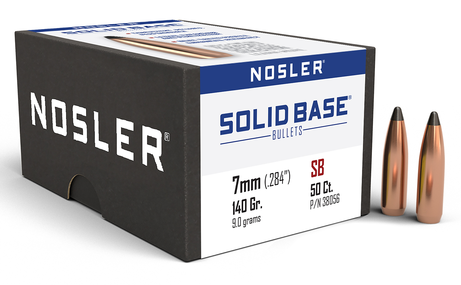 Nosler 38056 Solid Base 7mm 140gr Soft Point 50CT