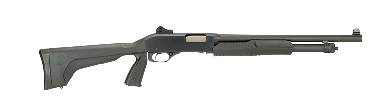 Stevens 19495 320 Security 12 Gauge 3" 5+1 18.50" Matte Blued Carbon Steel Barrel/Rec., Matte Black Fixed Pistol Grip Stock, Ghost Ring Sight Includes Fixed Cylinder Bore Choke | USA Gun Store