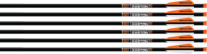 EASTON XBOW BOLT 9MM CARBON - 22" W/3" VANES HALF MOON 6-PK