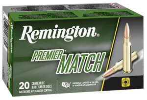 Remington Ammunition 27661 Premier Match 6.5Creedmoor 140gr Sierra MatchKing BTHP 20 Per Box/10 Case