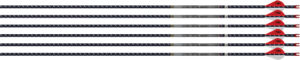 EASTON ARROW 4MM FMJ 400 - 6-PACK W/ 2" BLAZER VANES