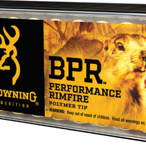 Browning Ammo B195117050 BPR Performance Rimfire 17HMR 17gr Polymer Tip 50 Per Box/20 Case