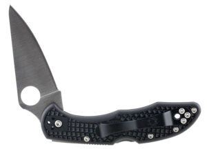 Spyderco C11FPBK Delica Folder 2.875" VG-10 Flat Ground Plain Edge Fiberglass Reinforced Nylon Black