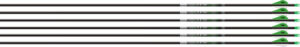 EASTON AXIS 5MM 300 W/ HALFOUT - 6-PACK W/ 2" BLAZER VANES