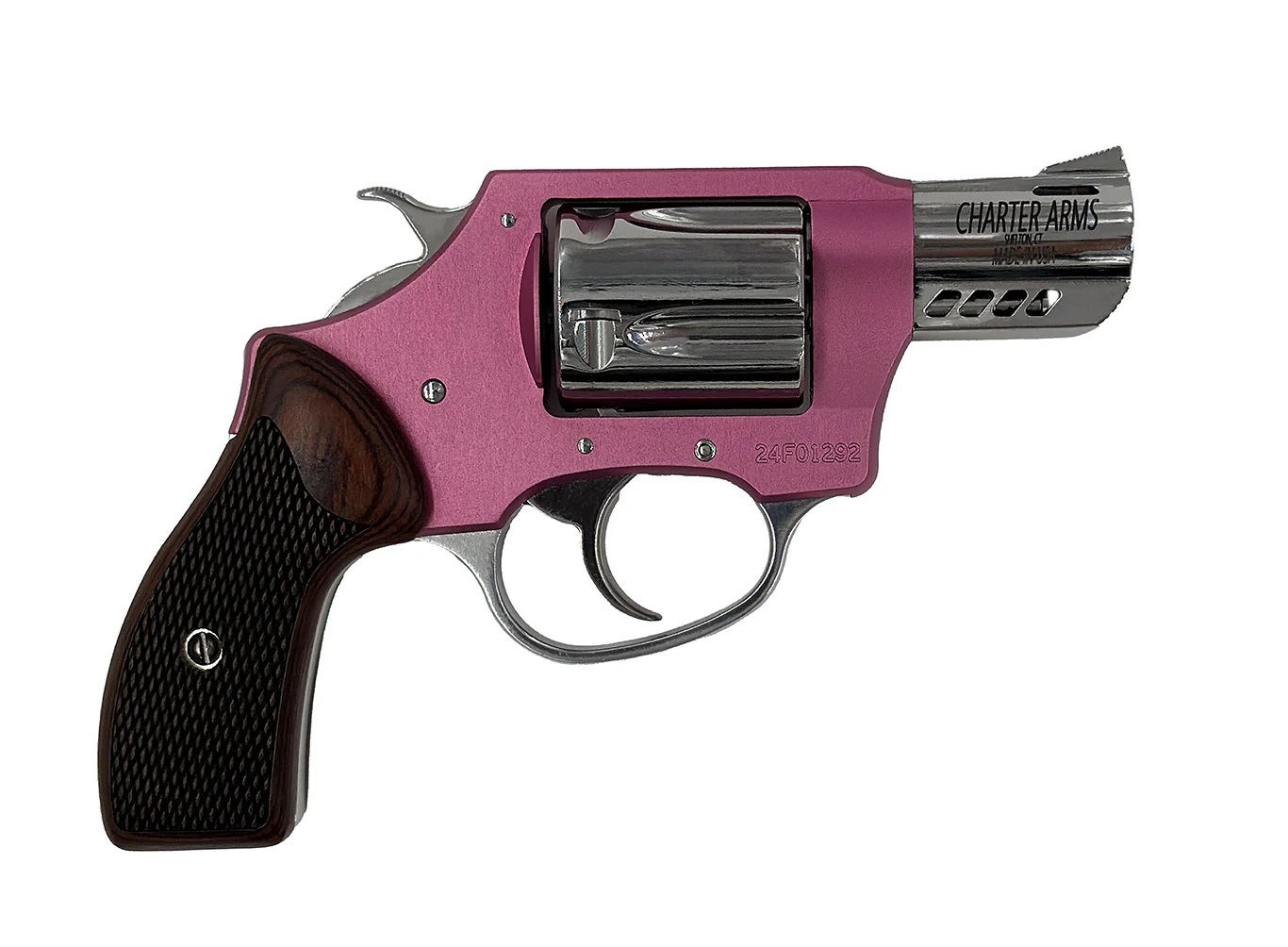 CHARTER ARMS COYOTE 380ACP PINK/SS 2″ 5RD | USA Gun Store
