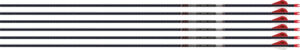 EASTON ARROW 5MM FMJ 340 W/ HO - 6-PACK W/ 2" BLAZER VANES