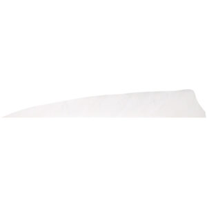 Gateway Shield Cut Feathers White 5 in. RW 100 Pk.