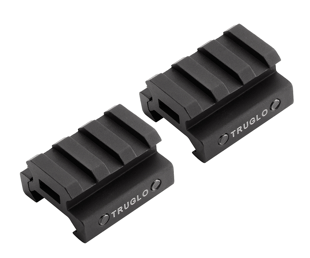 TruGlo TG8972B Picatinny Riser Mount Matte Black Anodized