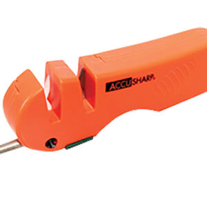 AccuSharp 028C 4-in-1 Sharpener Hand Held Coarse Tungsten Sharpener Orange