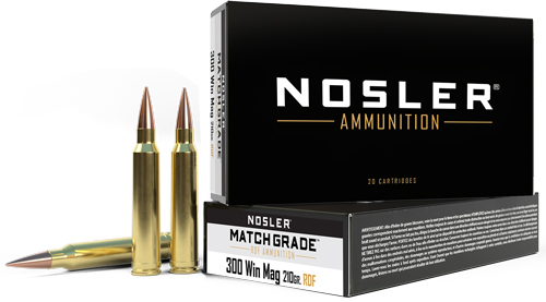Nosler 60158 Match Grade RDF 300WinMag 210gr RDF Hollow Point Boat Tail 20 Per Box/10 Case