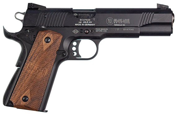 BLG MAUSER 1911 22LR 5 WALNUT GRIPS CA LEGAL | USA Gun Store