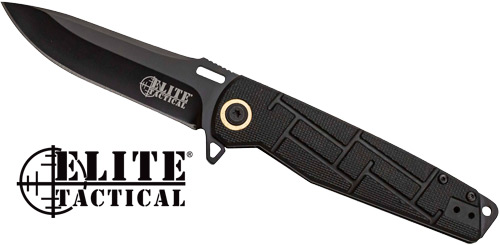 MC ELITE TACTICAL READINESS – 3.5″ DROP POINT FLDR BLK/BLK | USA Gun Store,