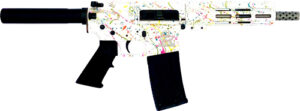 GLFA AR15 PISTOL 223 WYLDE - 7.5" S/S BBL SPLATTER WHITE